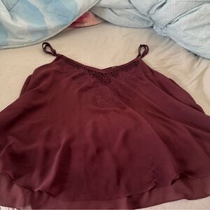 🍷 Torrid Embroidered Chiffon Tank – Size 4 – NWOT (Minor Flaw) 🍷